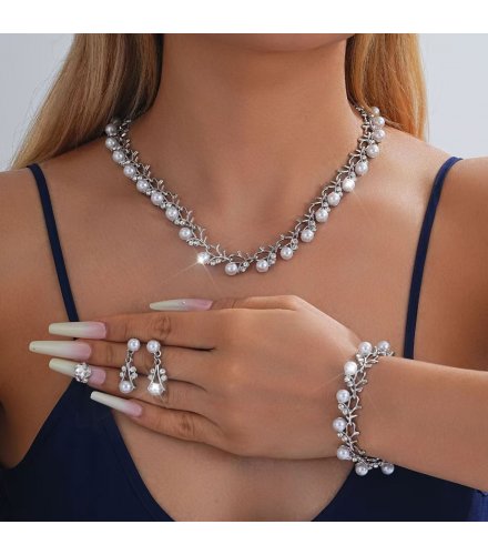 SET698 - Starry Sky Colorful Pearl Necklace Set